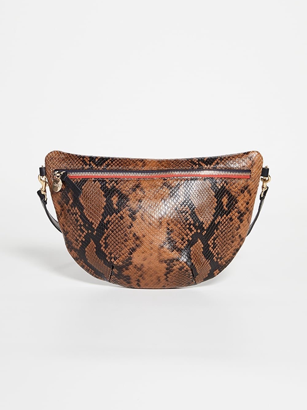 Clare V. Grande Belt Bag in Python